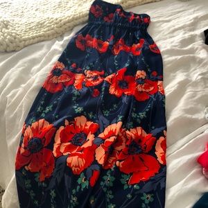 Jacob Poppy Strapless Maxi Dress XS